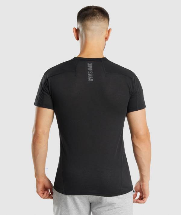 Panske Tricka Gymshark Hyper Power Čierne | SJ4093251